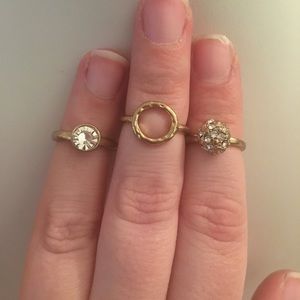 Set of 3 Midi Rings